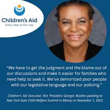 Powerful words from EVP Georgia Boothe at last week's NYS Child Welfare  Summit. We'd love to hear any standout thoughts from others who attended.
