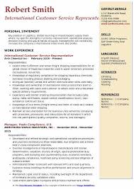 Their duties include guiding customers, liaising between buyers and sellers, discussing financial objectives, assessing client needs, recommending products, and monitoring markets. International Customer Service Representative Resume Samples Qwikresume