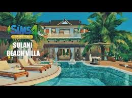 как построить красивый дом в симс 3 поэтапно фото Sulani Beach Villa Island Living Stop Motion The Sims 4 Youtube Sims House Sims 4 Houses Sims House Design