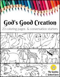 Psalm 23 coloring page / three sizes included: Creation Coloring Pages Easy Print Pdf Ministry To Children