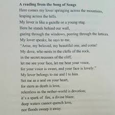 This Poem Is Actually A Lovely Biblical Verse About Love And It S My Favorite From Song Of Songs 2 8 10 14 16a 8 6 7a Bibeln