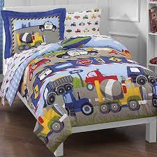 These adorable sheets are just perfect to dress up your child's bed. Dream Factory Trucks Tractors Cars Bedding Coordinates Cars Bed Set Boys Bedding Twin Comforter Sets