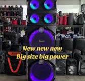 New Design of Double 12-Inch Wooden Speaker - Big Size, Big Power