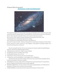 Namun, sebagian besar orang lebih menyukai pergi ke kafe karena tampilan kopi susu yang sangat cantik atau sekedar ingin nongkrong. Mengenal Ilmu Kosmografi