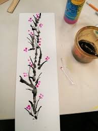 Japanese Cherry Blossoms Art P R E P