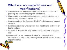Creative ideas and thoughtful collaboration can provide accessible academic opportunities for all students. Accommodations And Modifications Ppt Download