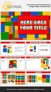 Legomania A Google Slides Template For Math Lessons Inspired By Lego Google Slides Math Google Slides Teaching Fractions