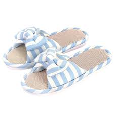 Sangreen Womens Open Toe Cute Bedroom House Slippers Blue S Open Toe Slippers House Slippers Slippers