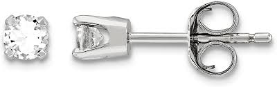 Sold by hawaiian jewelry by honolulu jewelry company and ships from amazon fulfillment. Amazon Com 14k White Gold 3mm Cz Stud Earrings Jewelry
