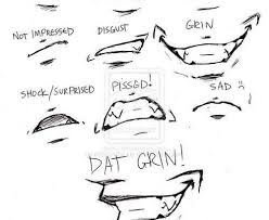 How to draw male anime manga characters from basic shapes. Do It Yourself Draw Expressions How Manga Mouth South Child Comment Drawingtips Expressions Pctr Up