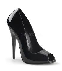 Pumps DOMINA-212 Schwarz Lack von Devious