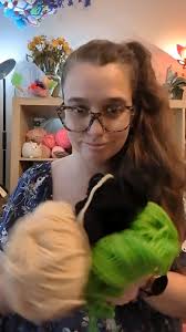 Yarn to Oogie Boogie Witch Hat! , Crocheted by Me, Witch hat pattern by  @crochetverse , Face pattern by @twistedhatter1981 , Yarn by @redheartyarns  @yarnspirations , #crochet #witchhat #oogieboogie ...