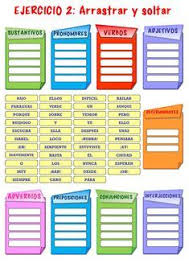 Los Tipos De Palabras Ficha Interactiva Apuntes De Lengua Actividades Interactivas Cuaderno De Lectoescritura