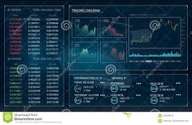 Flat Green Hud Trading Or Pattern Stock Exchange Trading