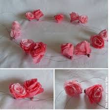 Des Idees Plein La Tete Rose En Papier Crepon Rose En Papier Fleur Papier Crepon
