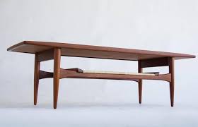 I built this coffee table for a friend. Danish Teak Coffee Table With Cane Shelf At 1stdibs