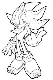 Coloriage Sonic Boom Shadow A Colorier Dessin A Imprimer Hedgehog Colors Sonic And Shadow Batman Coloring Pages