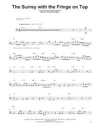 Check spelling or type a new query. Ray Brown The Surrey With The Fringe On Top From Oklahoma Sheet Music Pdf Notes Chords Jazz Score Bass Transcription Download Printable Sku 198321