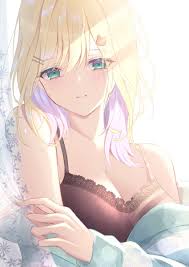 haru (haru83380282), vspo!, kurumi noah, 1girl, black shirt - Anime R34