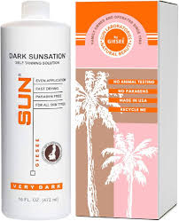 Amazon.com: Sun Laboratories By Giesee Dark Sunsation Self Tanning Solution  16 oz - Sun Tanning Lotion, Spray Tan, Tanning Spray, Airbrush Tanning,  Sunless Tanner, Self Tanner Spray Mist, Bronzing Spray : Beauty