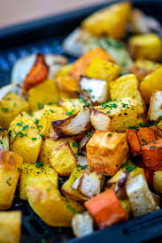 Whether you're reheating pizza or feeding a family an air fryer can be a handy convenience. Air Fryer Roasted Root Vegetables 15 Minutes Savor Savvy