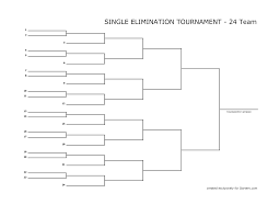 24 Team Bracket Single Elimination In 2021 Bracket Single Teams