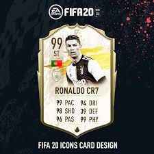 Fifa 20 Icons Card Design Daninho01990 Card Design Cards Fifa 20