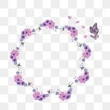 Borboleta Flor De Cana De Acucar Flower Border Png Purple Flowers Flower Border