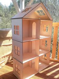 Big Wooden Barbie Dollhouse Dollhouse Miniature 4 Floors Etsy Wooden Barbie House Doll House Plans Barbie House