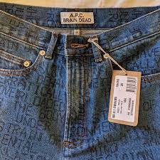 A P C X Brain Dead Jeans Crypt Japanese Denim Jeans Apc X Brain Dead Poshmark