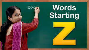 Learn Words Starting With Z Flash Cards Words Starting With Letter Z Toddler Words With Z Youtube