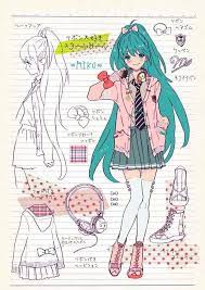 Sketches For Another City Look For Miku Hatsune Miku Vocaloid Anime Drawings