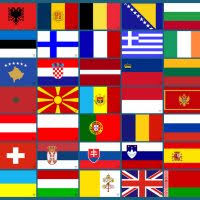 Für eine größere version der flagge einfach die jeweilige flagge anklicken. Alle Flaggen Von Europa Als Aufkleber 53 Stuck 8 5 X 5 5 Cm Whatabus Shop Whatabus