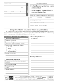 Check spelling or type a new query. Behandlungsverweigerung Gegen Arztlichen Rat Entlassung Auf Eigenen Wunsch