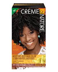 It can also be a bit on the greasy. Creme Of Nature Moisture Rich Hair Color With Shea Butter Conditioner Jet Black C10 Natural Hair Avenue