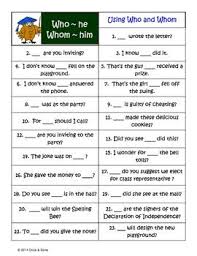 Who Whom Relative Pronouns Anchor Chart Center Activity Task Cards Relative Pronouns Pronoun Anchor Chart Anchor Charts