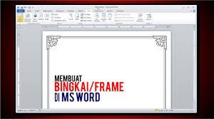 Fungsinya adalah untuk mempercantik tampilan ataupun pemandangan yang ada dalam foto tersebut. Membuat Bingkai Frame Di Ms Word Tutorial Youtube