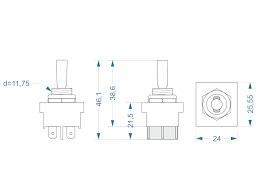 Rocker switches are commonly used to directly power a device. Tube Town Store Toggle Switch Marquardt Dpdt 2 Position On On Black