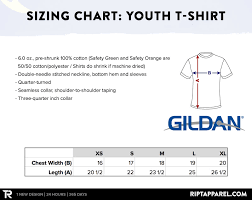 71 punctual gildan t shirt size chart chest