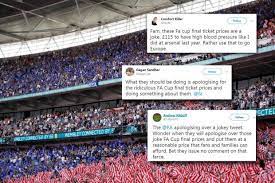 Event day, or until sold out Chelsea And Manchester United Fans Slam Fa Over 145 Fa Cup Final Ticket Prices