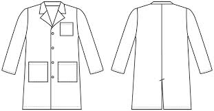 Black And White Coat Clipart Lab Coat Size Medium Coat Doctor Coat Lab Coat