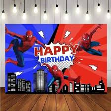 In this category spiderman we have 65 free png images with transparent background. Spiderman Backdrop Boys Happy Birthday Party Photography Background Banner Prop Ebay