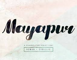 Mayapur Free Bold Handwriting Demo Font Pretty Fonts Fonts Fancy Letters