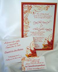 Beautiful Fall Shades Of Burnt Orange Dark Red And A Deep Golden Yellow Lilies Al Lily Wedding Invitations Orange Wedding Invitations Fall Wedding Invitations
