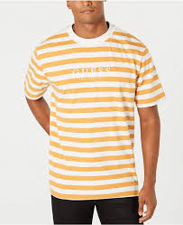 Black And White Horizontal Striped Shirt Mens Guess Originals Men S Striped Logo T Shirt Outfits With Striped Shirts Shirt Outfit Men Yellow T Shirt