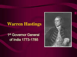 Warren Hastings, the first Governor-General of East India Company in India, was born on 7 December 1732 in Churchill village of Oxfordshire in UK. # Post Card shows Postmark of Hastings sub