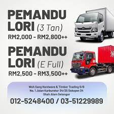 Kisah benar seorang pemandu lori berkerja menghantar barang ke kelantan. Pemandu Lori 3 Tan Jobs 1klassifieds Facebook