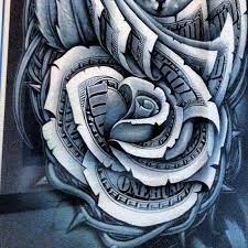 Tattoo design uploaded by kawaiisekai on we heart it. Money Tattoo Designs Stencil Money Rose Outline Novocom Top