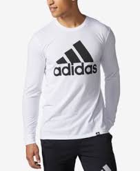 Adidas Black And White Long Sleeve Shirt Adidas Originals Adidas Men S Logo Long Sleeve T Shirt In White Modesens Mens Tshirts Long Sleeve Tshirt Men Adidas Men