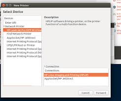 Other members of the same series include the hp laserjet pro mfpm125a, m125ra hp laserjet pro mfp m125nw printer driver supported windows operating systems. Networking How To Add A Network Printer On Ubuntu 15 10 Ask Ubuntu